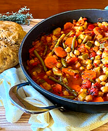Mijoté de légumes aux pois chiches