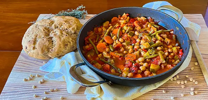 Mijoté de légumes aux pois chiches