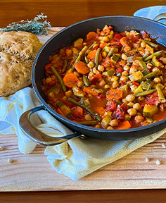 Mijoté de légumes aux pois chiches