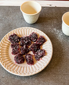 Pâtes de fruits maison aux mûres