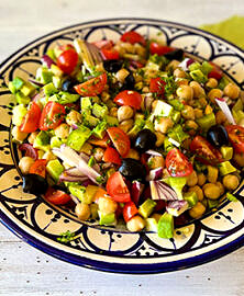 Salade de pois chiches d’été