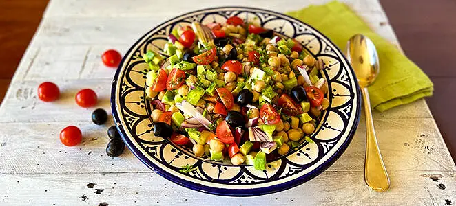Salade de pois chiches d’été