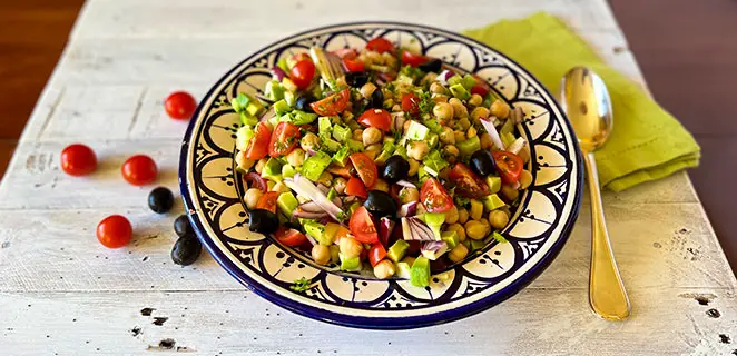 Salade de pois chiches d’été