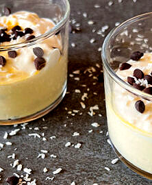 Crème de coco et fruits de la passion