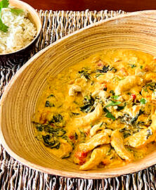 Curry de dinde au gingembre