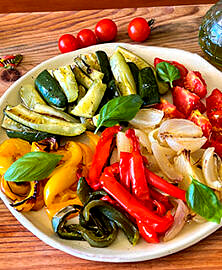 Légumes d’été grillés au four