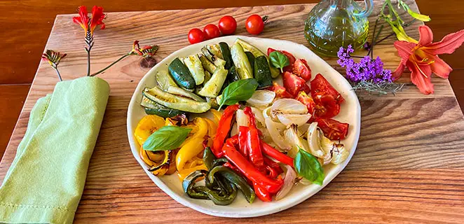 Légumes d’été grillés au four