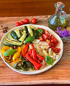 Légumes d’été grillés au four