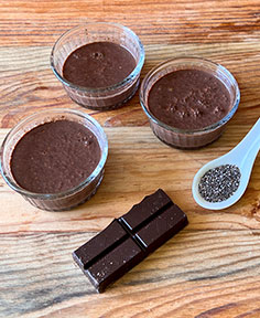 Chia pudding au chocolat