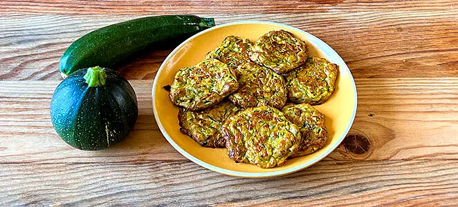 Galettes de courgette sans gluten