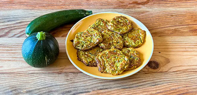 Galettes de courgette sans gluten