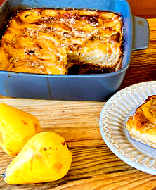 Gâteau fondant à la poire (sans gluten)