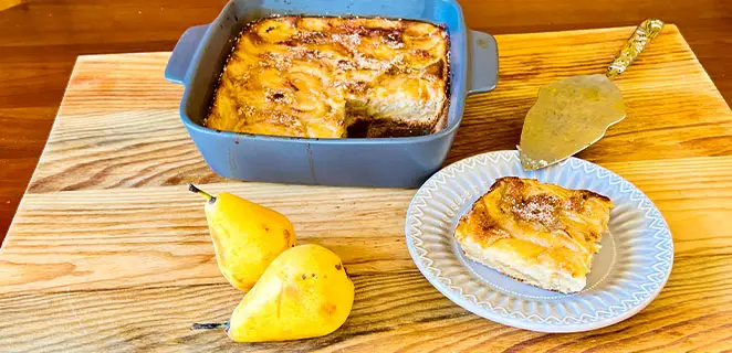 Gâteau fondant à la poire (sans gluten)