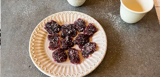 Pâtes de fruits maison aux mûres