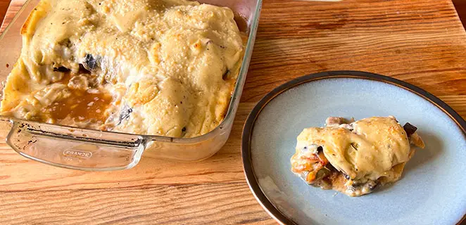 Roulés d’aubergines à l’agneau