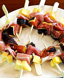 Brochettes apéritives figue et jambon de parme