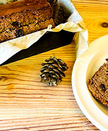 Cake à la farine de châtaigne et pépites de chocolat