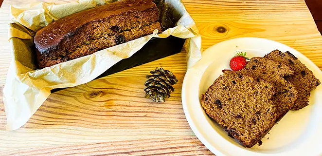 Cake à la farine de châtaigne et pépites de chocolat