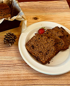 Cake à la farine de châtaigne et pépites de chocolat