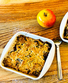 Crumble pommes-coings sans gluten