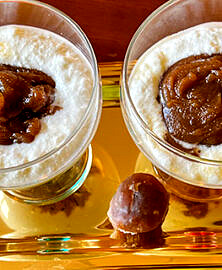 Mousse de fromage blanc à la crème de marrons