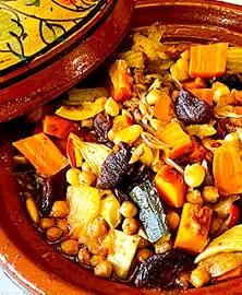 Tajine de légumes au safran