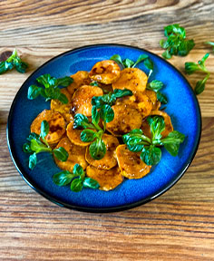 Salade tiède de patates douces