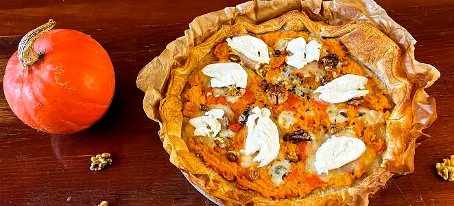 Tarte potimarron roquefort