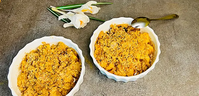 Ananas en crumble