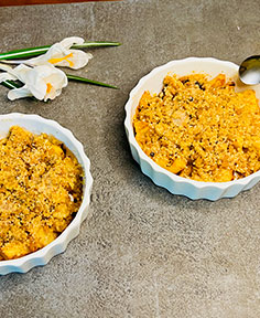 Ananas en crumble