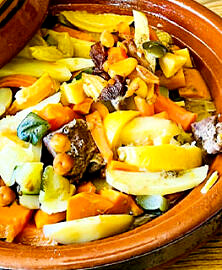 Tajine d’agneau aux légumes