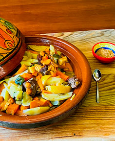 Tajine d’agneau aux légumes