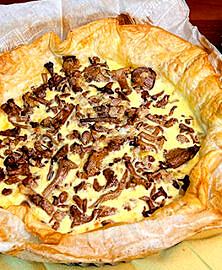 Tarte aux girolles
