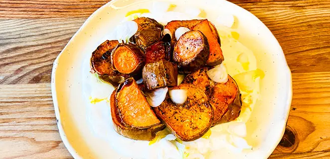 Patates douces grillées aux épices