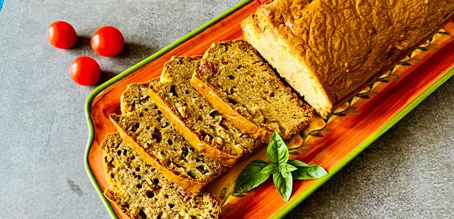 Cake apéritif au chorizo et poivrons sans gluten