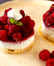 Cheesecake à la framboise