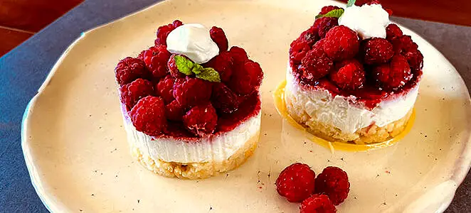Cheesecake à la framboise