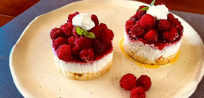 Cheesecake à la framboise