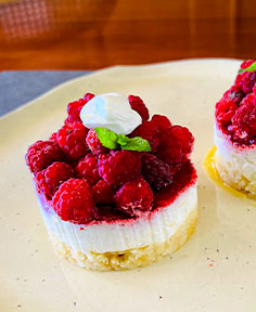 Cheesecake à la framboise