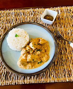 Curry de poulet à la banane