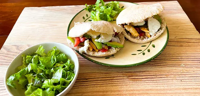 Pain Pitta au poulet