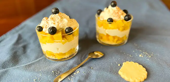 Verrine mangue ricotta