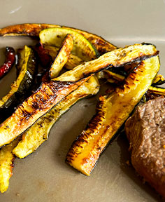 Courgettes grillées au  za’atar