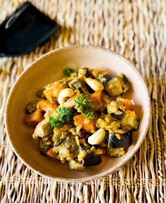 Poêlée d’automne butternut & aubergine