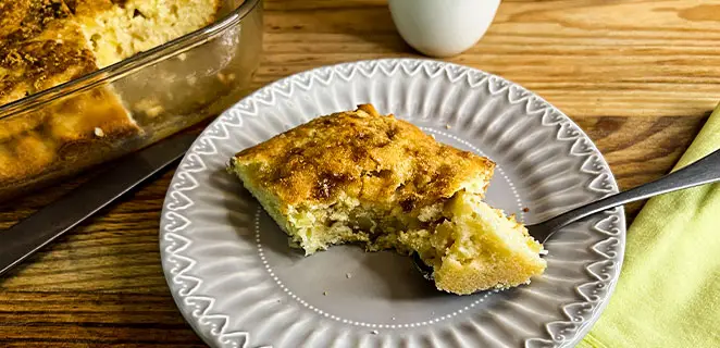 Gâteau aux pommes façon crumble