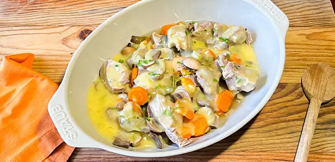 Blanquette de veau à l’ancienne (mais rapide)