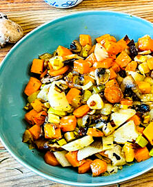 Poêlée de légumes d’hiver au piment d’Espelette