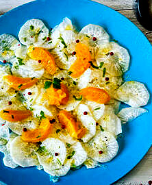 Salade de radis noir aux agrumes