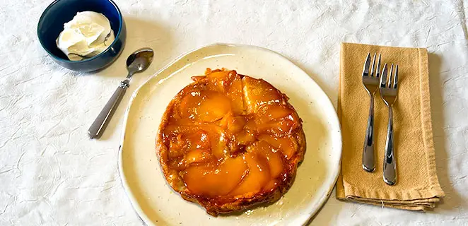 Tatin de mangue caramélisée