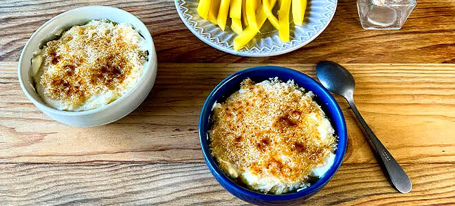 Crème brûlée à la mangue